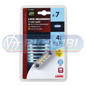 1 - FANALINO INGOMBRO 4 LED BIANCO
