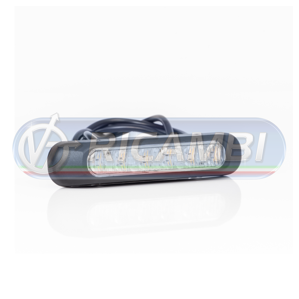 1 - LAMPEGGIANTE LED ARANCIO TIPO LUNGO