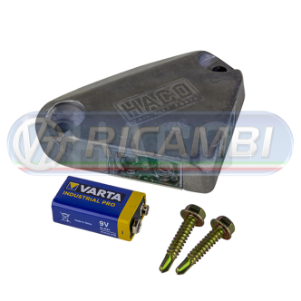 1 - LAMPEGGIANTE SPONDA SINGOLO A BATTERIA 9V