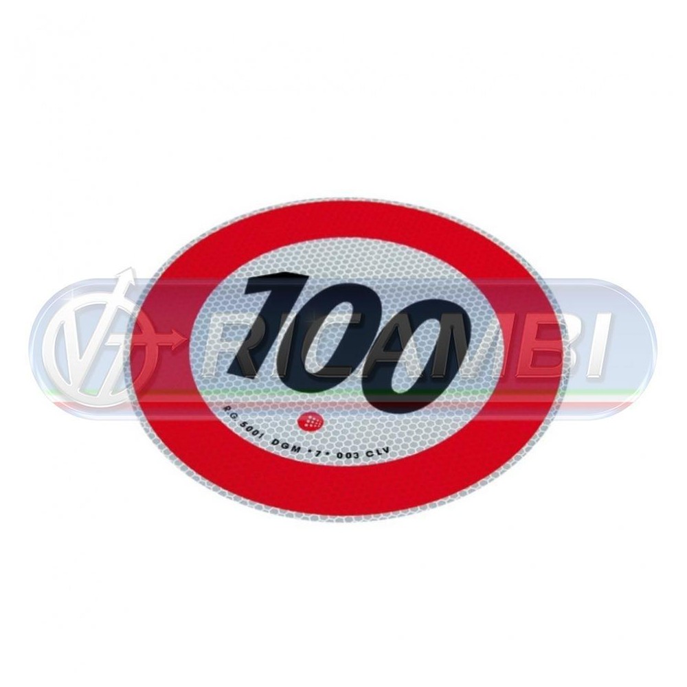 1 - ADESIVO VELOCITA LIMITE 100
