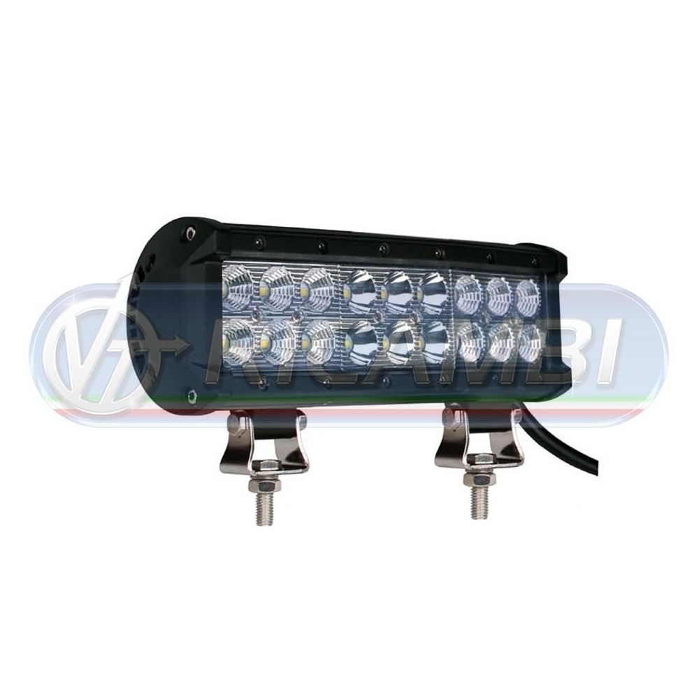 1 - FARETTO DA LAVORO RETTANGOLARE 18 LED 54W