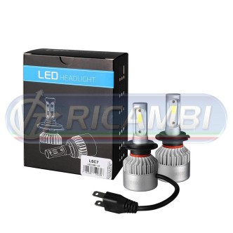 1 - KIT LAMPADINE H7 LED 9-32V 40W 10.000 LUMEN IN COPPIA