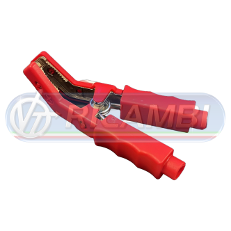 1 - PINZA BATTERIA SINGOLA INCLINATA 650A ROSSA