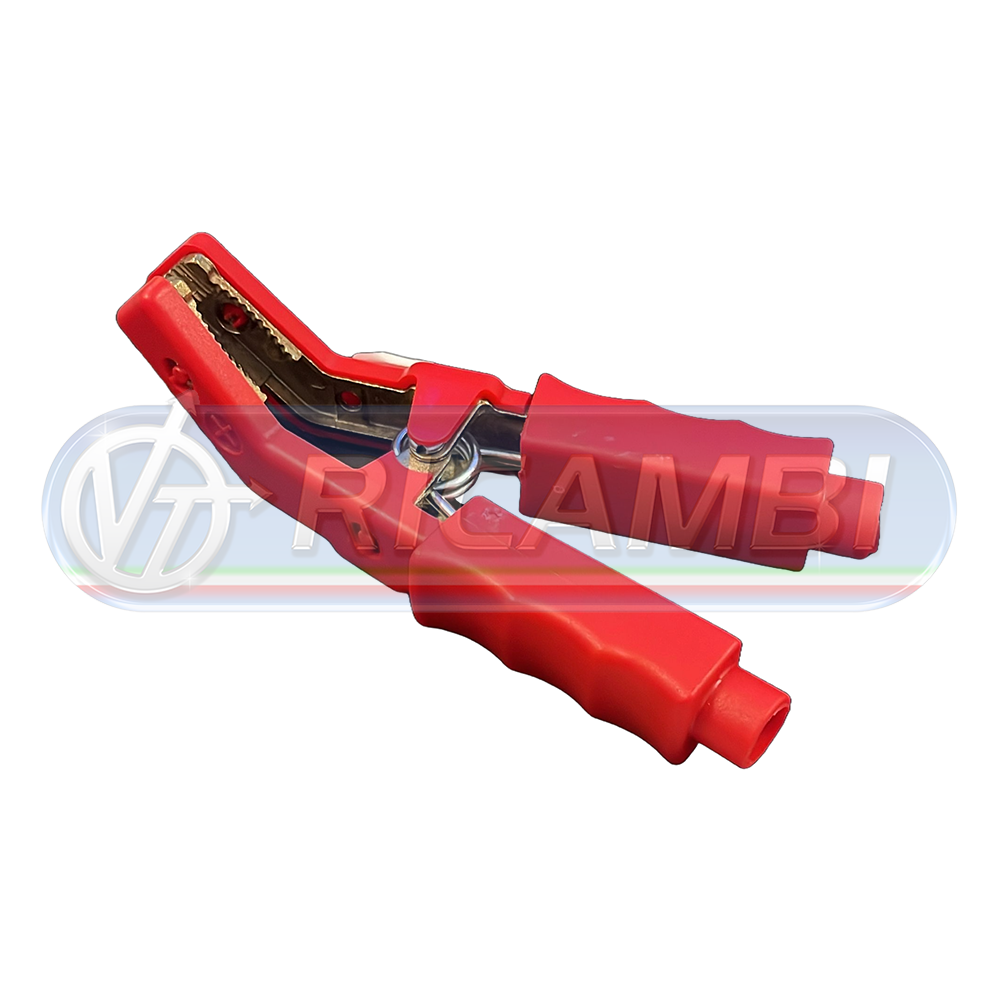 1 - PINZA BATTERIA SINGOLA INCLINATA 650A ROSSA