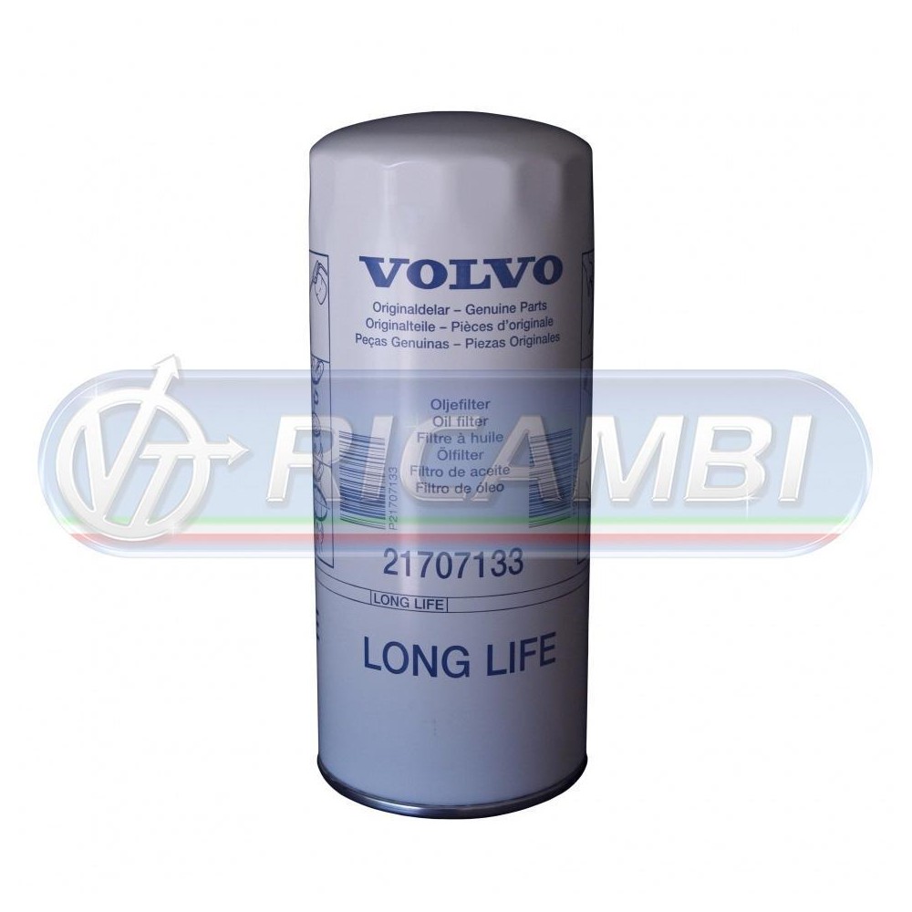 1 - FILTRO OLIO LONG LIFE ORIGINALE VOLVO 21707133