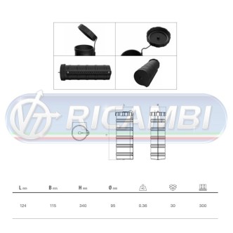 1 - PORTA DOCUMENTI TERM. TUBOLARE 350X120