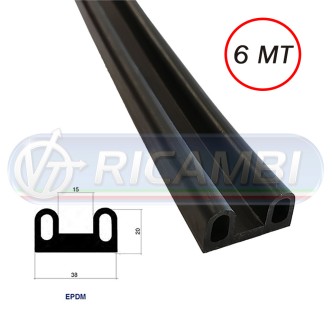 1 - GUARNIZIONE SPONDA POST. EPDM ROTOLO DA 6 MT