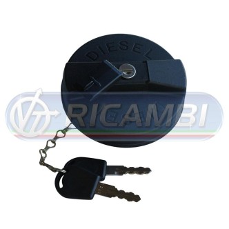 1 - TAPPO SERBATOIO GASOLIO C/CHIAVE 80 mm A BAIONETTA