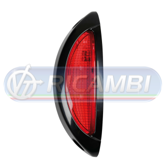 1 - FANALINO INGOMBRO POST. LUXIA 6 LED 24V BIANCA/ROSSA