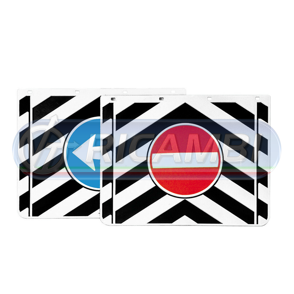 1 - PARASPRUZZI 45X35 CM C/SEGNALI IN RILIEVO COPPIA