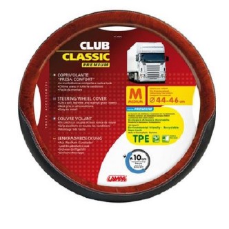 1 - COPRIVOLANTE M 44-46 CM SIMILPELLE NERO/RADICA