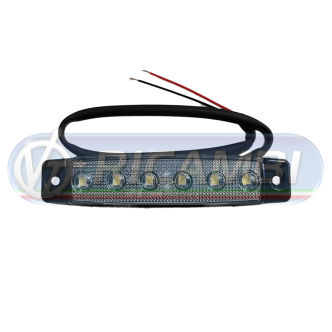 1 - FANALINO INGOMBRO 6 LED BIANCO