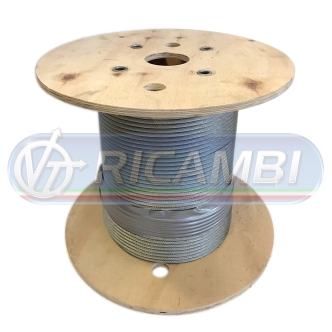 1 - FUNE ACC. ANTIGIRO 133 FILI 19X7 DIAM.6 100 MT