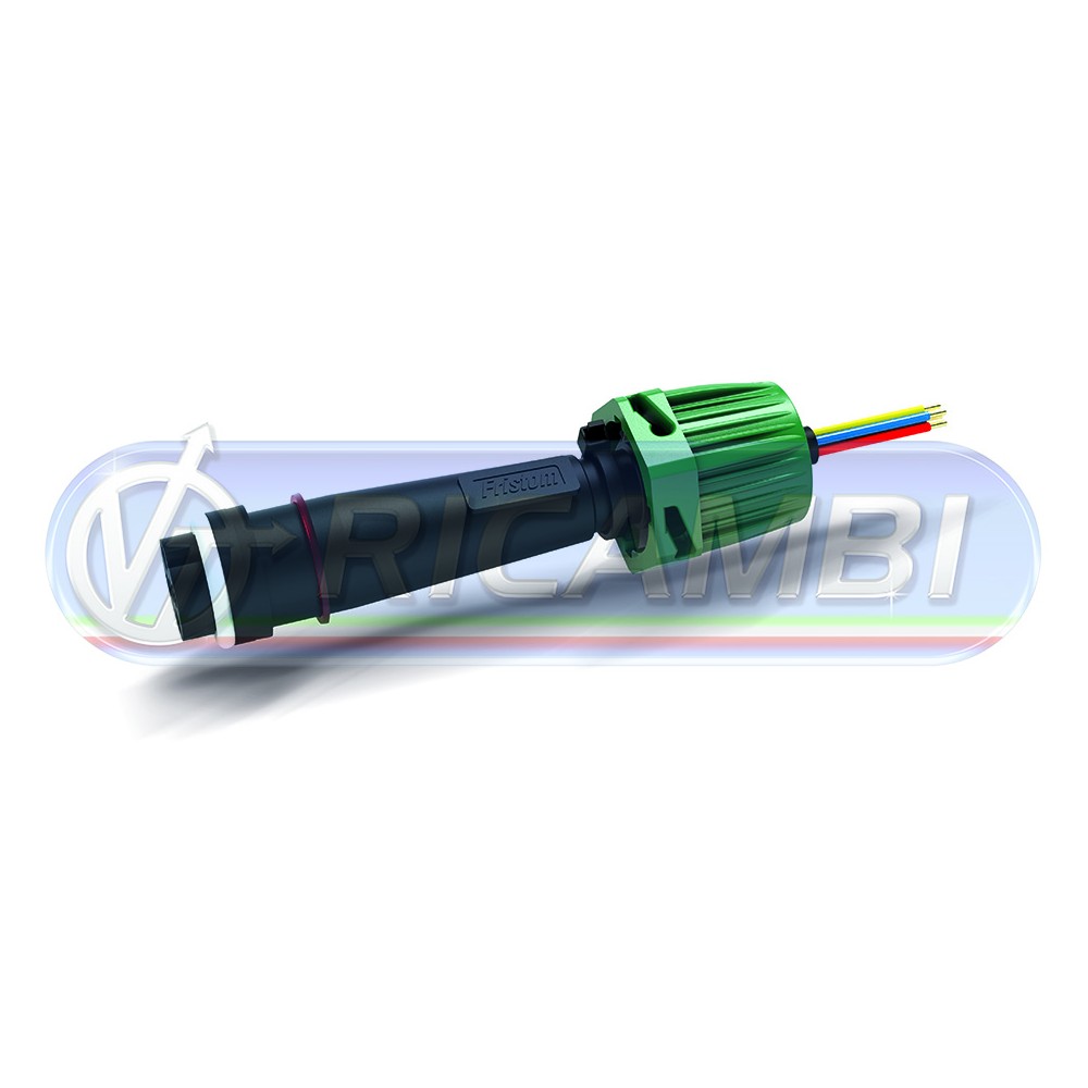 1 - CONNETTORE ELETTRICO 6 PIN FANALE FRISTOM VERDE DX