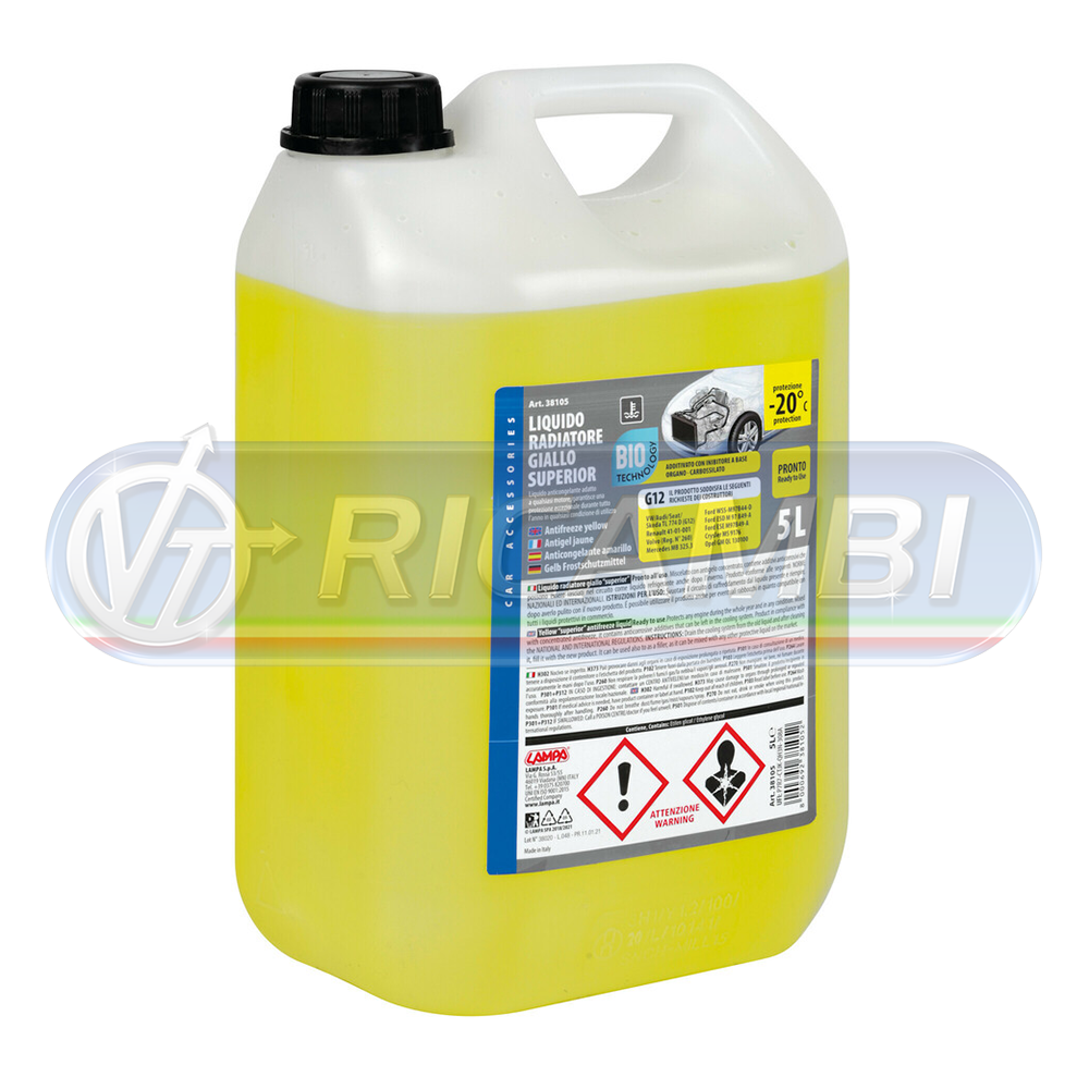 1 - LIQUIDO REF. RADIATORE 5 LT GIALLO PRONTO