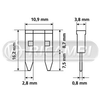 1 - KIT 10PZ MICRO FUSIBILI DA 5A/30A