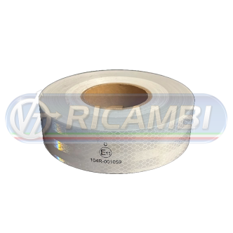 1 - NASTRO RIFLETTENTE BIANCO AL METRO 50MM