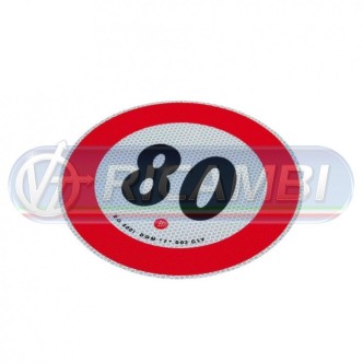 1 - ADESIVO VELOCITA LIMITE 80