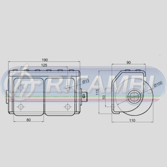 1 - TAMPONE PARACOLPI A 2 RULLI