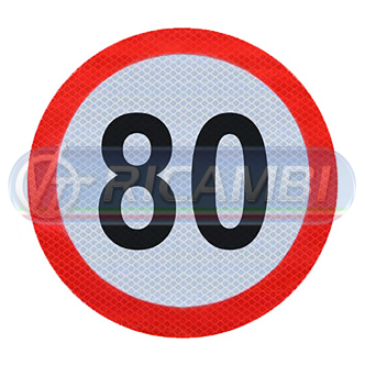 1 - ADESIVO VELOCITA LIMITE 80