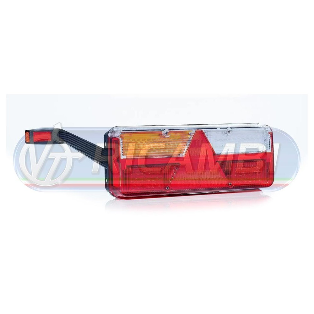 1 - FANALE POST. KINGPOINT FULL LED 6 FUNZIONI 12-36V C/CORNETTO SX