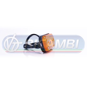 1 - FANALINO INGOMBRO STRISCIA A LED A ELLISSE C/STAFFA ARANCIO