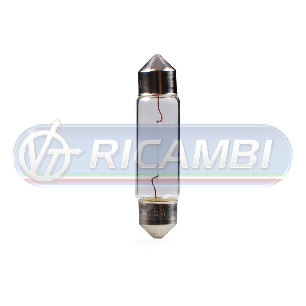 1 - LAMPADINA SILURO 24V 5W 11x38- 41 mm
