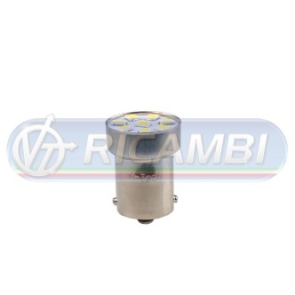1 - LAMPADINA BA15S 24V 8 LED SMD IN COPPIA