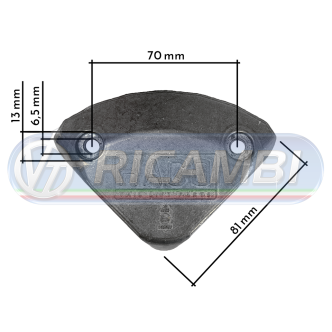 1 - LAMPEGGIANTE SPONDA CP 12/24V LED DHOLLANDIA/UNIVERSALE MAXI C/PROTEZIONI