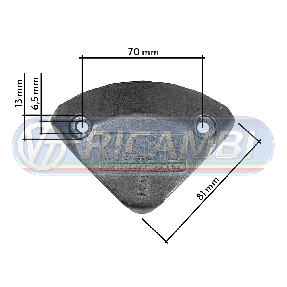 1 - LAMPEGGIANTE SPONDA CP 12/24V LED DHOLLANDIA/UNIVERSALE MAXI C/PROTEZIONI