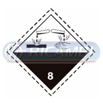 1 - ADESIVO ADR 300X300 CL8 CORROSIVI