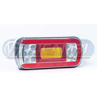 1 - FANALE POST. FULL LED 6 FUNZIONI 12-36V SX C/RETRONEBBIA