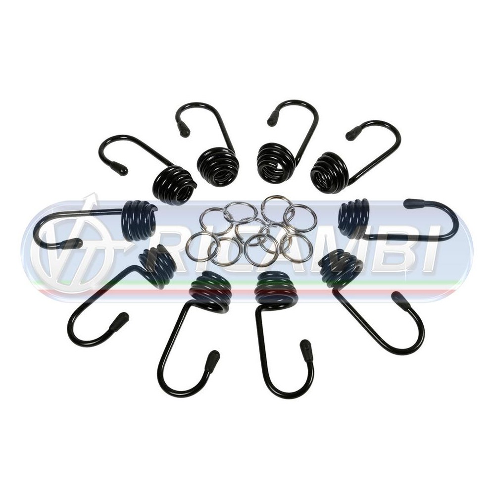 1 - GANCI FUNE ELASTICA KIT 10 PZI DIAM. 8 MM