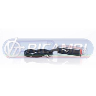 1 - FANALINO INGOMBRO TRASPARENTE STRISCIA A LED ROSSO