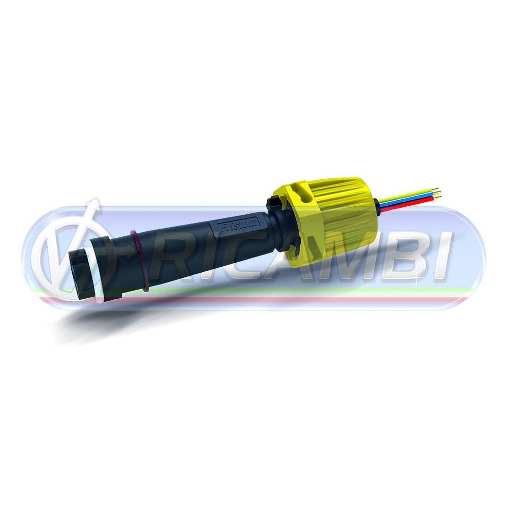 1 - CONNETTORE ELETTRICO 6 PIN FANALE FRISTOM GIALLO SX