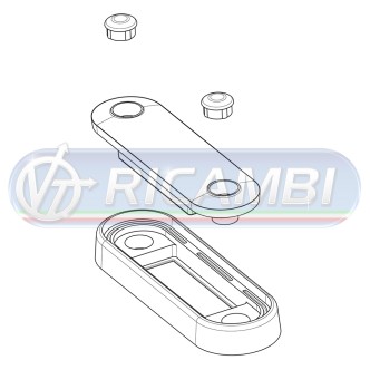 1 - FANALINO INGOMBRO A INCASSO 4 LED ARANCIO