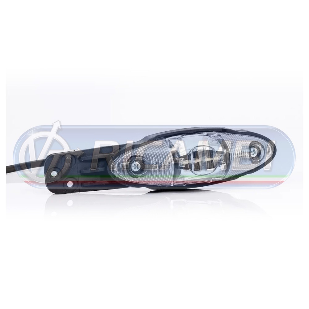 1 - FANALINO INGOMBRO POST. 6 LED 12/24V CORTO C/STAFFA DIRITTA DX/SX