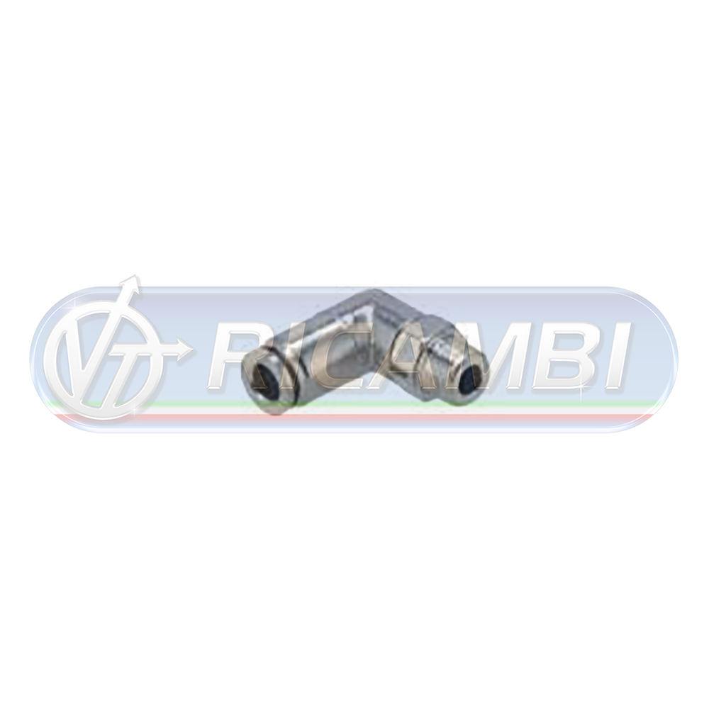 1 - RACCORDO INTERMEDIO RAPIDO GOMITO PLASTICA 1/8M DIAM.6