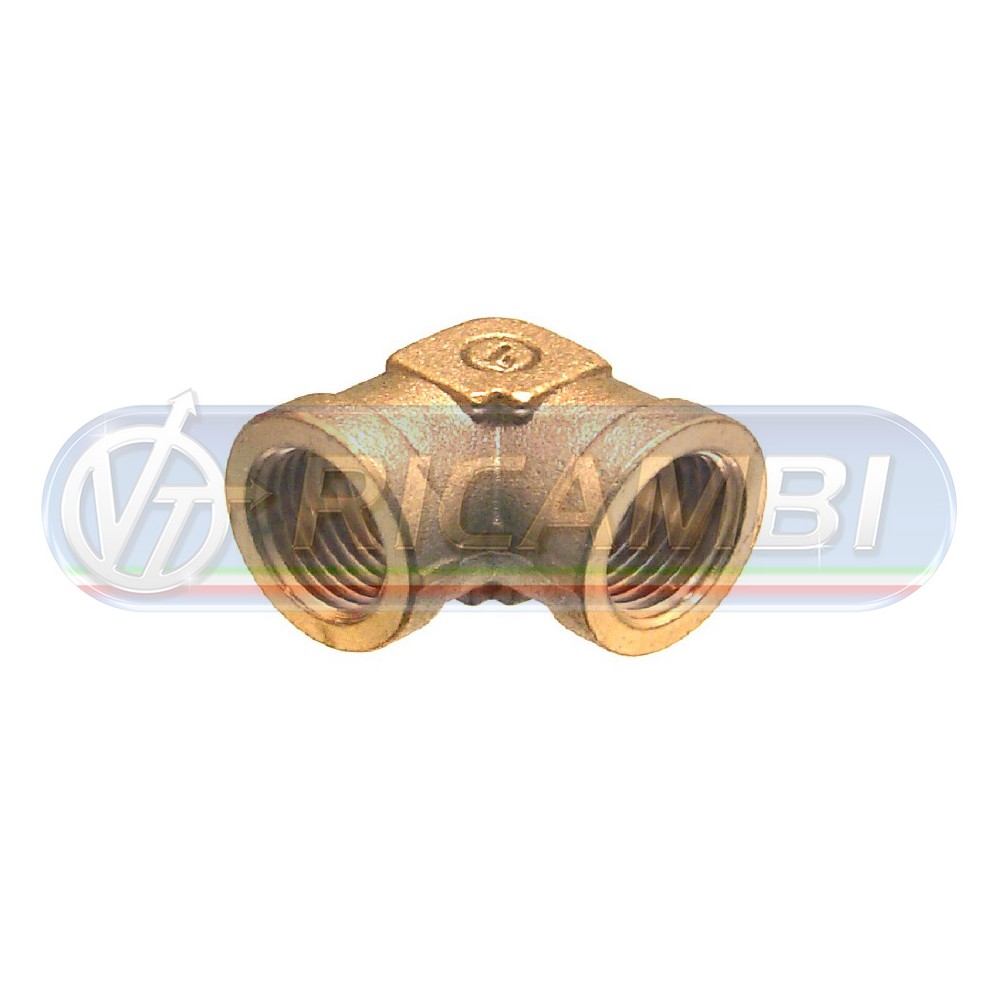 1 - RACCORDO INTERMEDIO GOMITO METALLO F-F 22x1,5