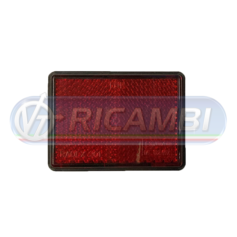 1 - CATADIOTTRO 62X45 ADESIVO ROSSO