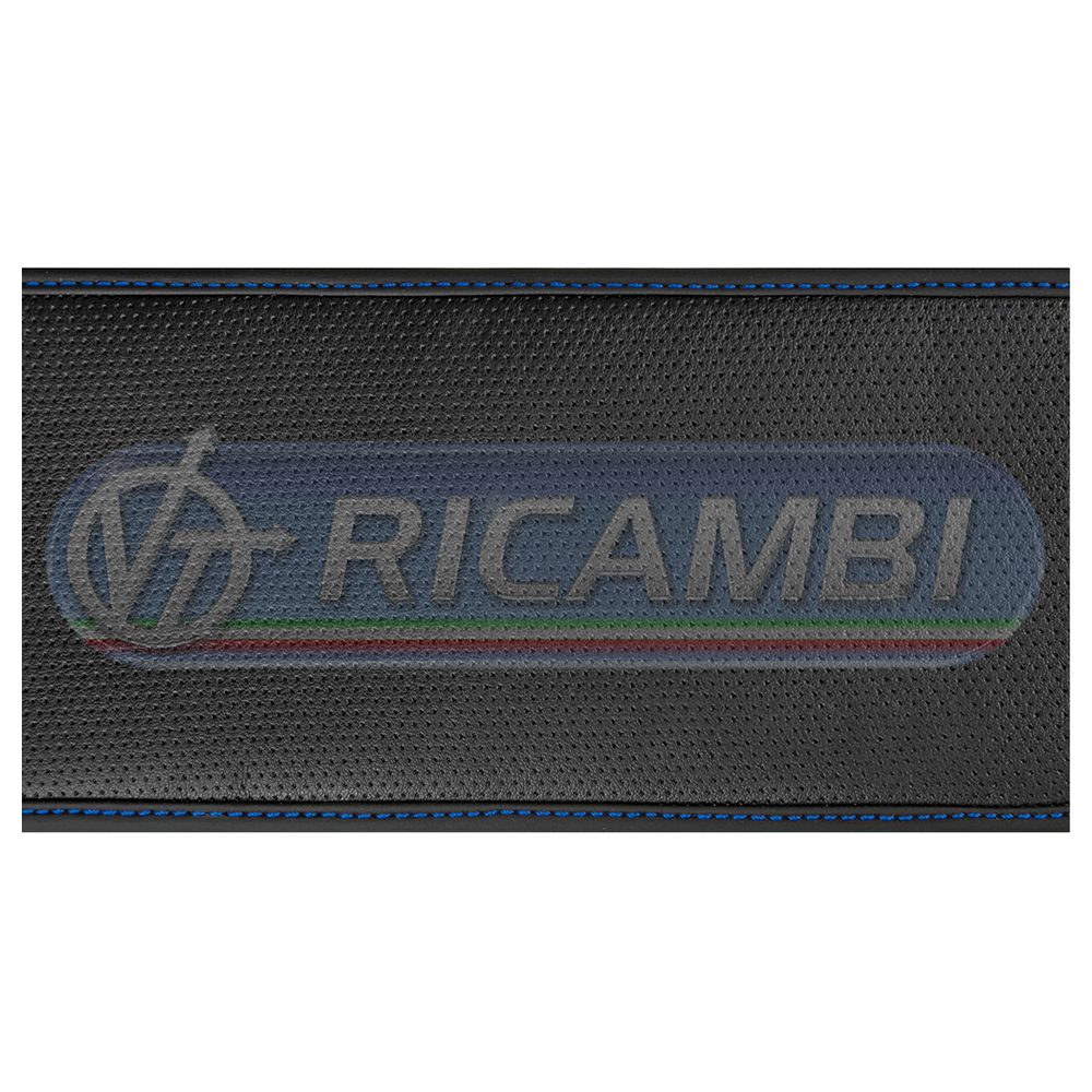 1 - COPRIVOLANTE M 44-46 CM NEOPRENE + SIMILPELLE NERO/BLU
