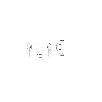 1 - LAMPADA LED A STRICIA DA 4 LED BIANCA 24V