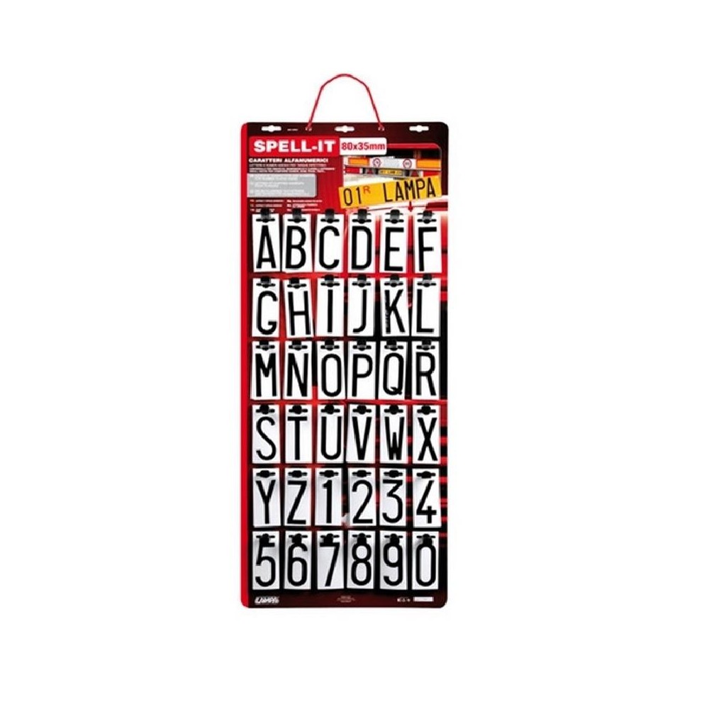 1 - LETTERE ADESIVE 8X3,5 CM