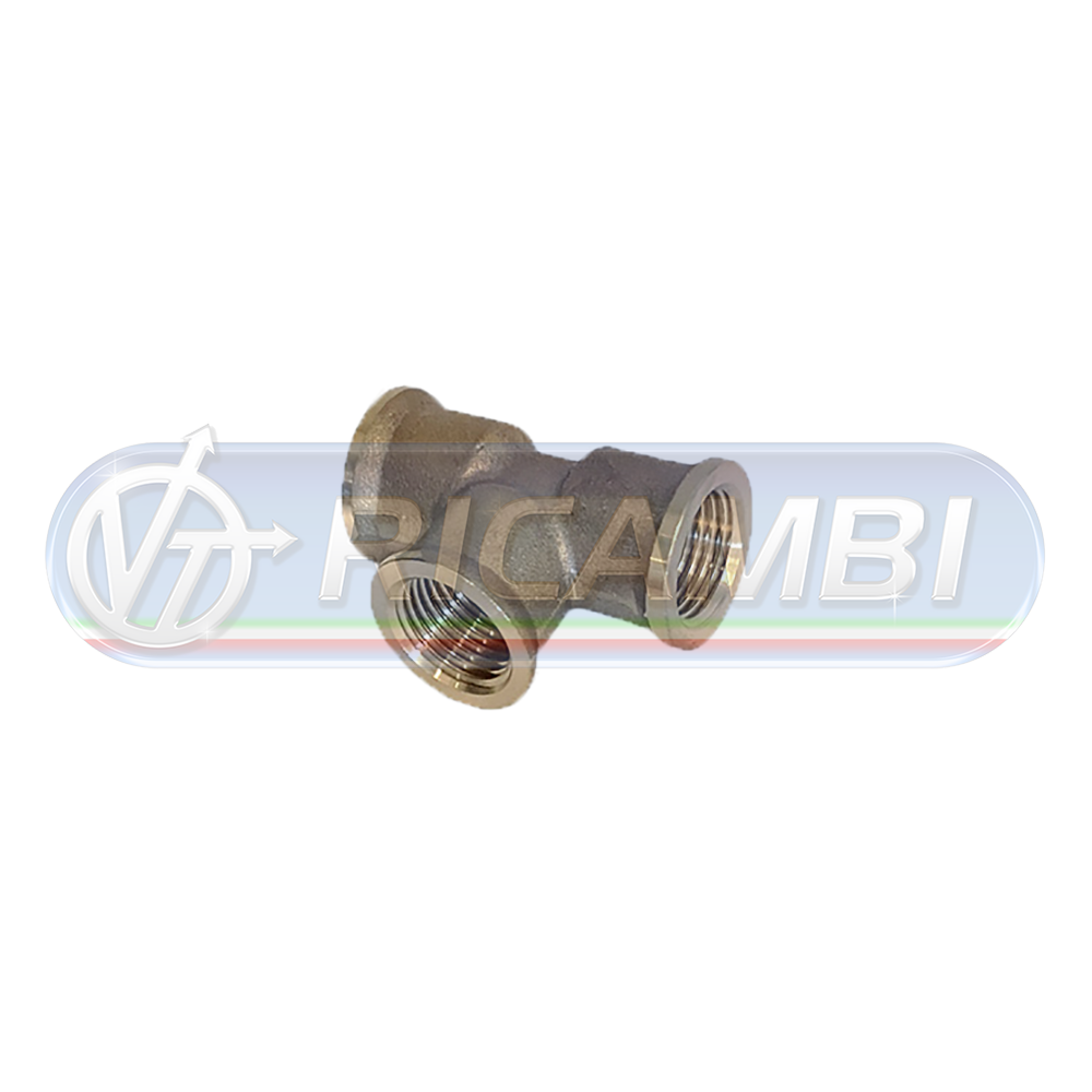 1 - RACCORDO INTERMEDIO TES 2 x M12x1,5 + 1 TIPO RAUFOSS CENTRALE