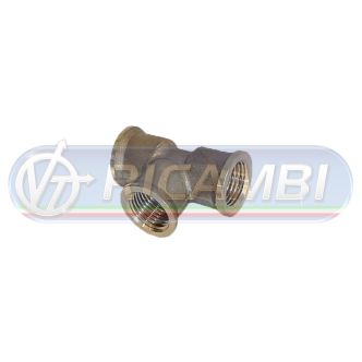 1 - RACCORDO INTERMEDIO TES 2 x M12x1,5 + 1 TIPO RAUFOSS LATERALE