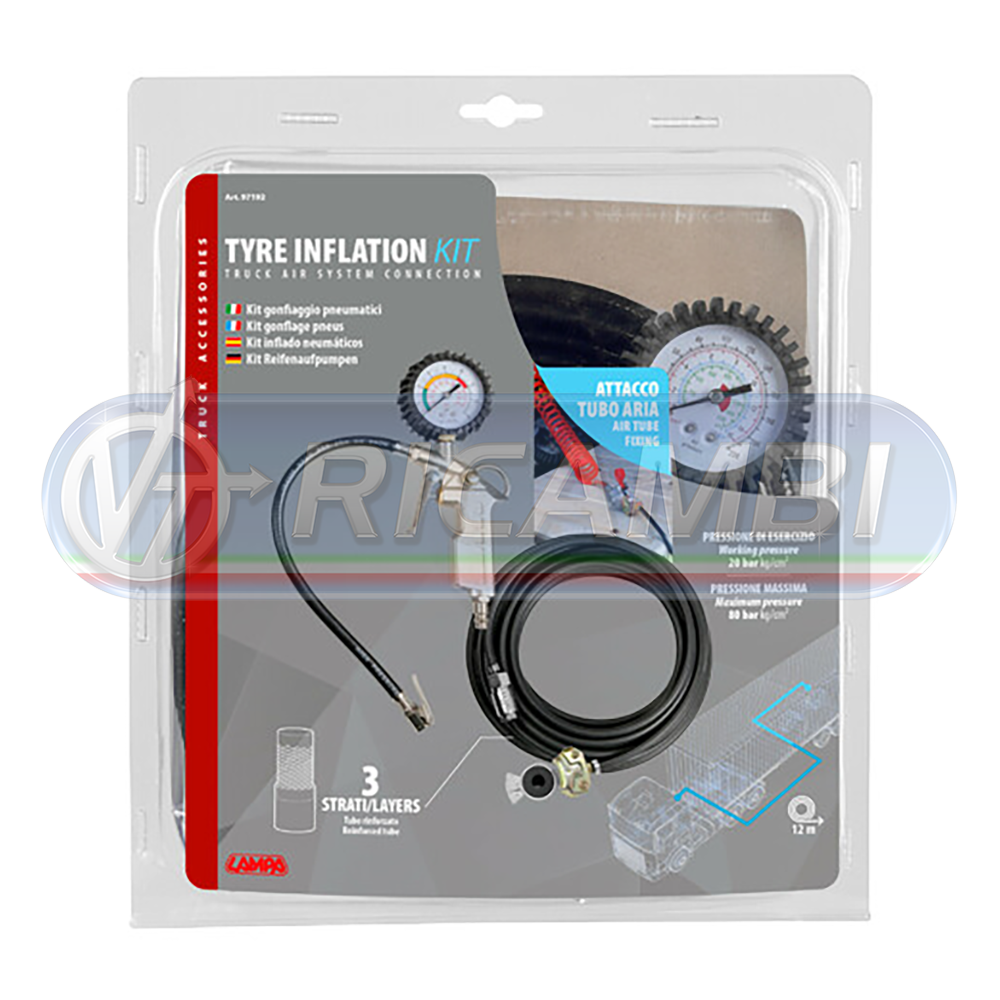 1 - KIT GONFIAGGIO PNEUMATICI COLL. GIUNTO ISO