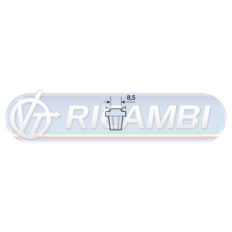 1 - LAMPADINA QUADRO B8,5D 24V LED COPPIA