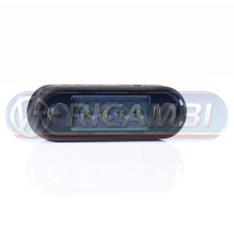1 - FANALINO INGOMBRO A INCASSO 4 LED DARK BIANCO