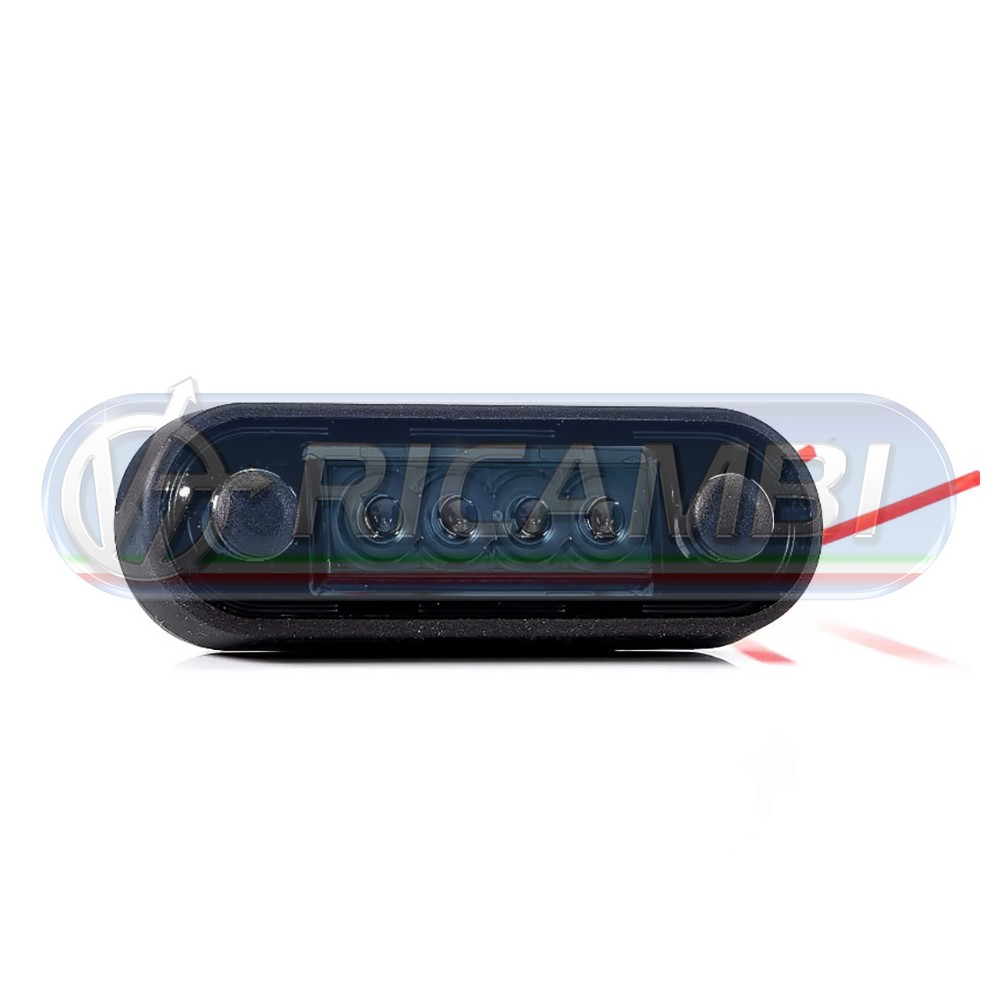 1 - FANALINO INGOMBRO A INCASSO 4 LED DARK ROSSO