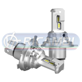 1 - KIT LAMPADINE H4 LED 24V 6000K IN COPPIA